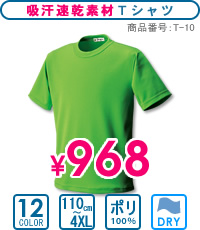 Ｔ-10：スポーツ仕様Tシャツ